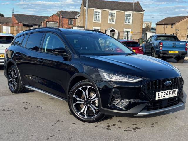Ford Focus 1.0 EcoBoost Hybrid mHEV 155 Active X 5dr Auto Estate Petrol BLACK