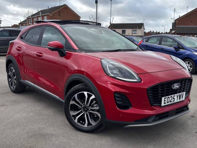 Ford Puma 1.0 EcoBoost Hybrid mHEV Titanium 5dr Hatchback Petrol RED