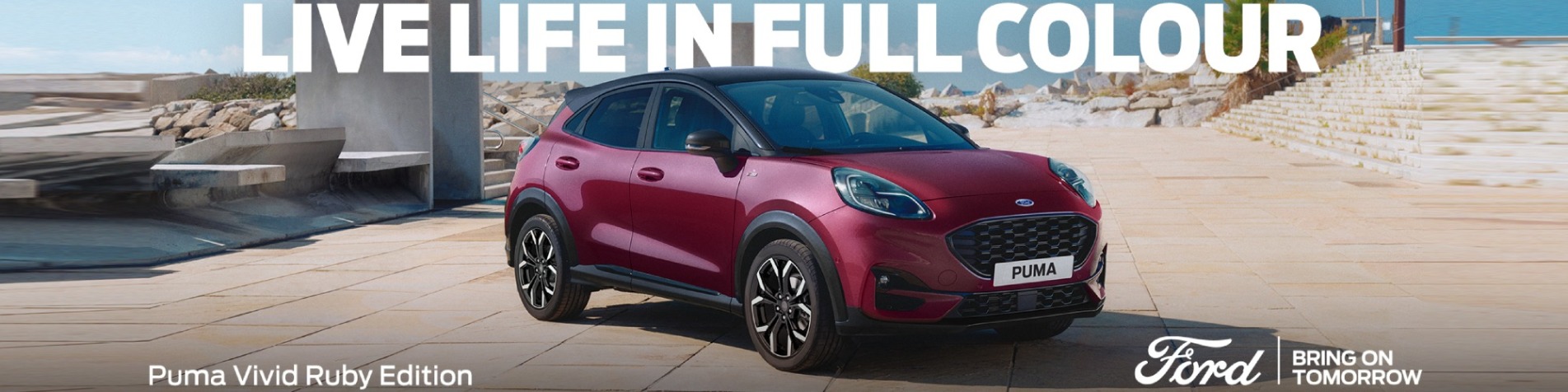Ford Puma Q2 Vivid Ruby Banner