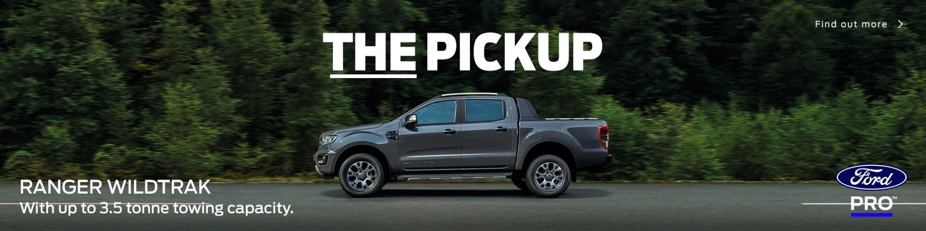 Ranger Wildtrak On-Road Campaign Homepage Banner